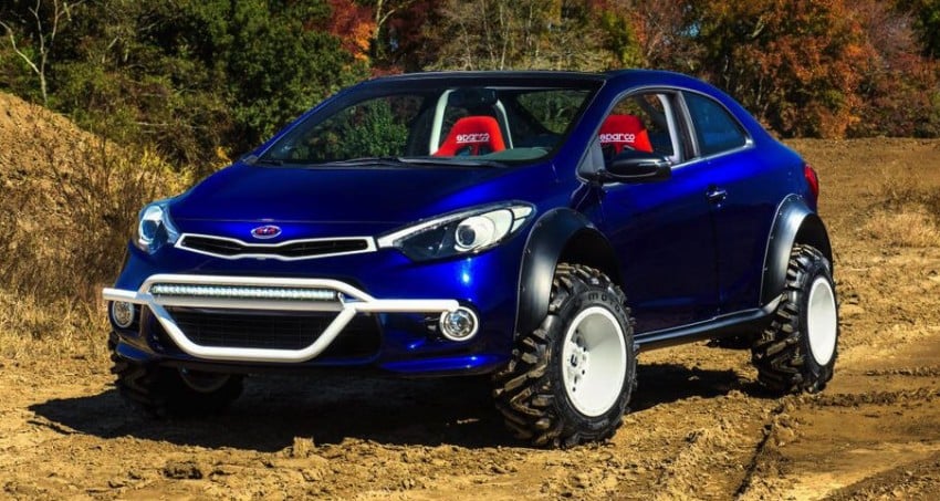 Kia Forte Koup Mud Bogger transformed for SEMA 399527