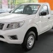 Nissan NP300 Navara launched in Malaysia – single cab, double cab E, SE, V, VL; priced from RM79k-121k
