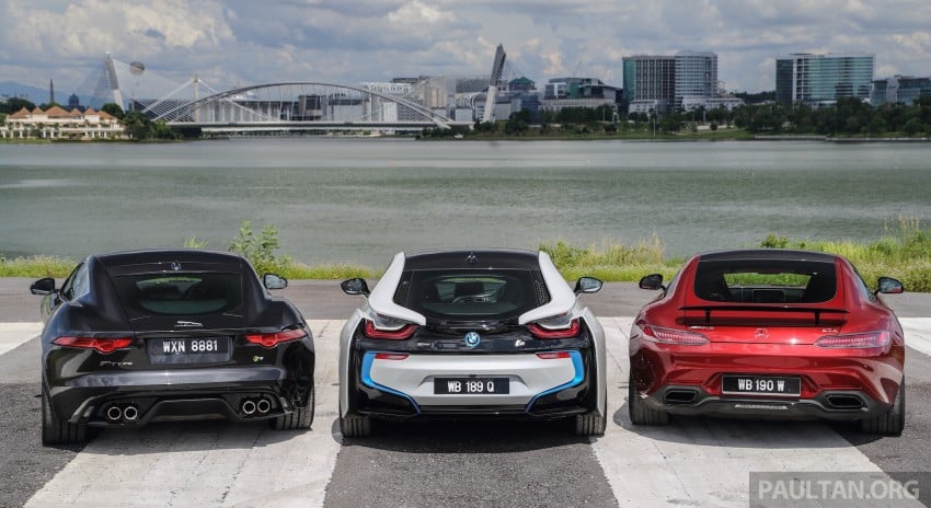Driven Web Series 2015 #7: million ringgit sports cars – BMW i8 vs Mercedes-AMG GT S vs Jaguar F-Type R 417685