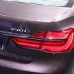 New G11 BMW 7 Series launched in Malaysia – 2.0 turbo 4cyl 730Li and 740Li, from RM599k