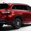 2017 Toyota Highlander midlife facelift, new 3.5 V6, 8AT