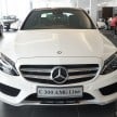 GALLERY: W205 Mercedes-Benz C180 Avantgarde and C300 AMG Line in Malaysian showroom, from RM229k