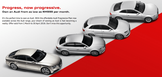 audi progressive financing