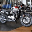 Triumph Bonneville T120, T120 Black, Thruxton R 2016 dilancar di Malaysia – harga bermula RM79,900