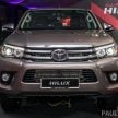 2016 Toyota Hilux makes its official debut in Malaysia – six variants, priced from RM90k to RM134k