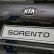 2016 Kia Sorento on display at dealers before launch