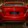 Honda Civic 2016 dilancarkan di M’sia – 1.8L dan 1.5L VTEC Turbo; tiga varian dan harga bermula RM111k
