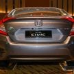 Honda Civic 2016 dilancarkan di M’sia – 1.8L dan 1.5L VTEC Turbo; tiga varian dan harga bermula RM111k