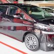 Toyota Alphard dan Vellfire – model spesifikasi Malaysia telah dipamerkan di Mitsui Outlet Park