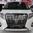 Toyota Alphard and Vellfire – Malaysian spec cars previewed at Toyota showroom, Mitsui Outlet Park