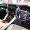Toyota Alphard and Vellfire – Malaysian spec cars previewed at Toyota showroom, Mitsui Outlet Park