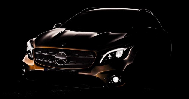 Mercedes-Benz GLA facelift teased for Detroit debut