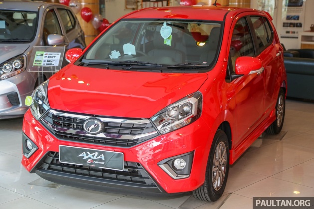 Perodua Axia facelift di pusat pameran – dari RM25k