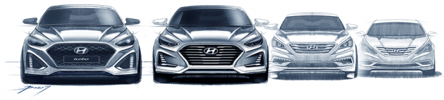 Hyundai Sonata facelift teased in sketches, more style