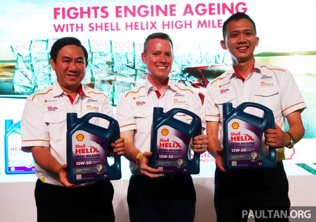 Shell Helix High Mileage 15W-50 khusus untuk kereta lama dilancarkan di Malaysia – RM148 bagi botol 4L