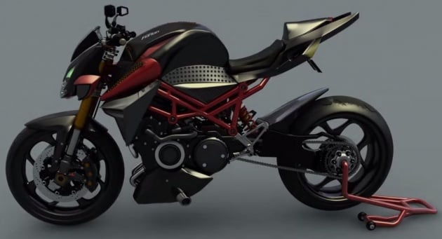 Furion M1 – Motosikal konsep dengan enjin wankel rotary bersama sistem hibrid motor elektrik