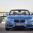 F22 BMW 2 Series Coupe and Convertible facelifted