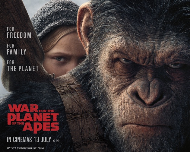 Win premiere screening passes and merchandise for War For The Planet Of The Apes – Driven Movie Night
