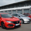 GALLERY: Honda Civic Type R – FWD King of the Ring meets past hatchback masters EP3, FN2 and FK2