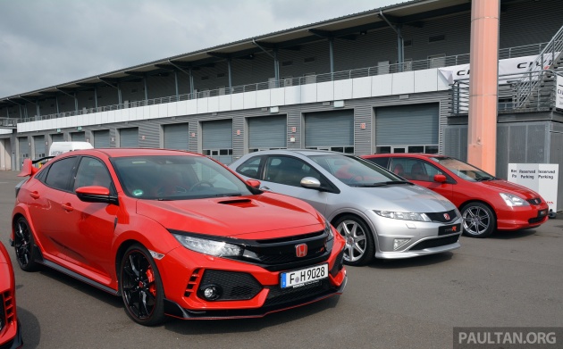 GALERI: Honda Civic Type-R 2017 FK8 bersama hatchback generasi terdahulu – EP3, FN2, dan FK2