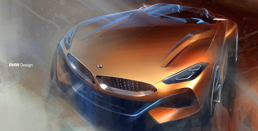 BMW Z4 Concept debuts – production roadster in 2018 700489