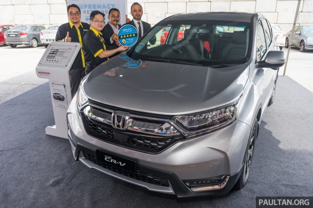 2017 Honda CR-V scores five-star ASEAN NCAP rating
