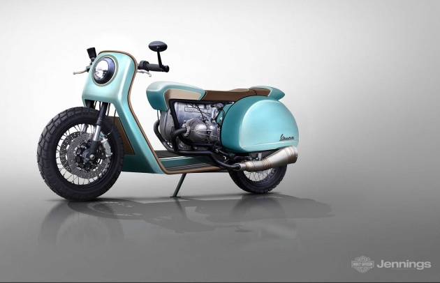 Bagaimana rupa Vespa jika ia bukan sebuah skuter? Ini enam contoh bayangan yang dilukis secara digital