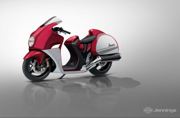 Bagaimana rupa Vespa jika ia bukan sebuah skuter? Ini enam contoh bayangan yang dilukis secara digital