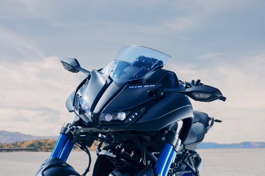 Yamaha Niken Leaning Multi-Wheeler (LMW) 2018 – guna tiga roda, tetapan fork berkembar di hadapan 728758