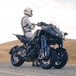 Yamaha Niken Leaning Multi-Wheeler (LMW) 2018 – guna tiga roda, tetapan fork berkembar di hadapan