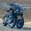 Yamaha Niken Leaning Multi-Wheeler (LMW) 2018 – guna tiga roda, tetapan fork berkembar di hadapan
