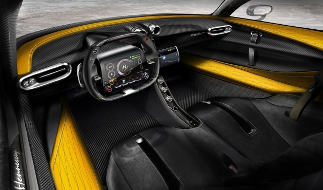 Hennessey Venom F5 shows off carbon-fibre interior