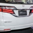 2018 Honda Odyssey facelift launched in Malaysia – now with Honda Sensing; priced at RM254,800