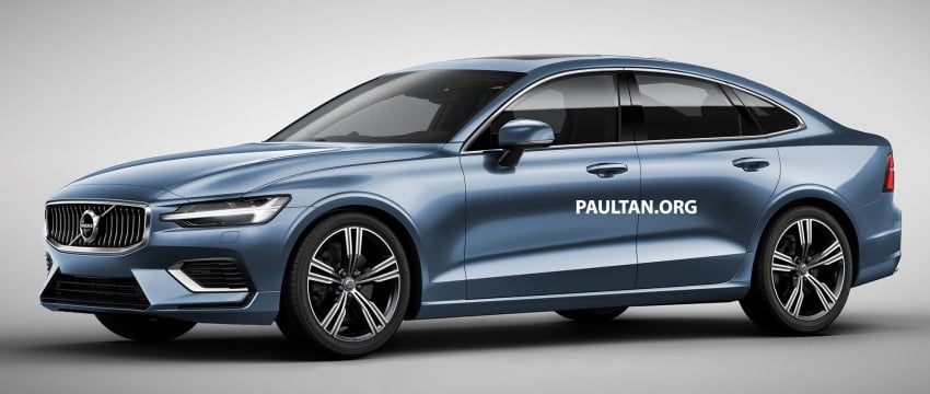 New Volvo S60 sedan rendered based on V60 wagon 782640
