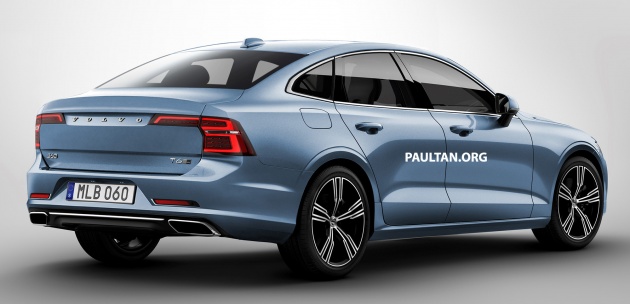 New Volvo S60 sedan rendered based on V60 wagon