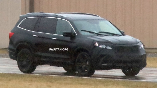 SPIED: 2019 Honda Pilot facelift spotted – eight-seat SUV to get new Insight’s dual-motor hybrid system?