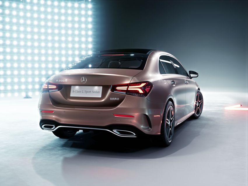 Z177 Mercedes-Benz A-Class L Sedan revealed in Beijing – alternate version for other markets in H2 2018 810563