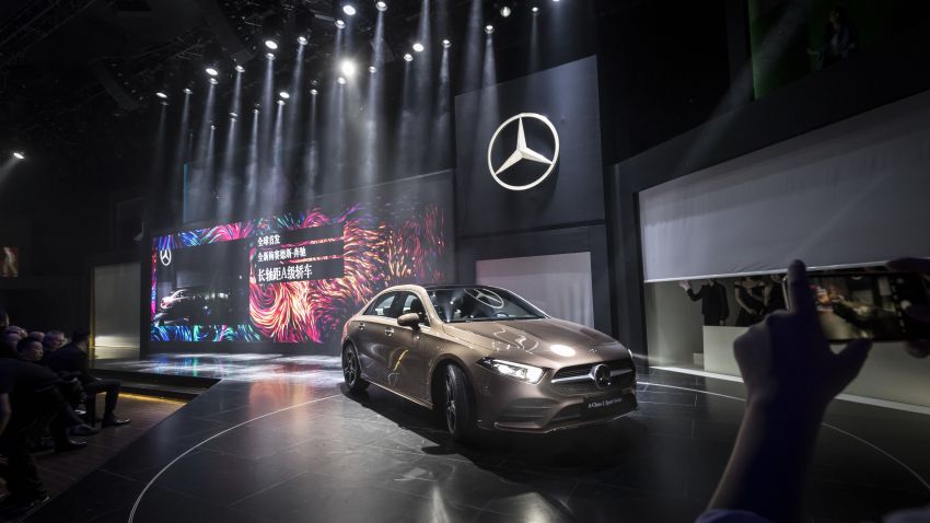 Z177 Mercedes-Benz A-Class L Sedan revealed in Beijing – alternate version for other markets in H2 2018 810575
