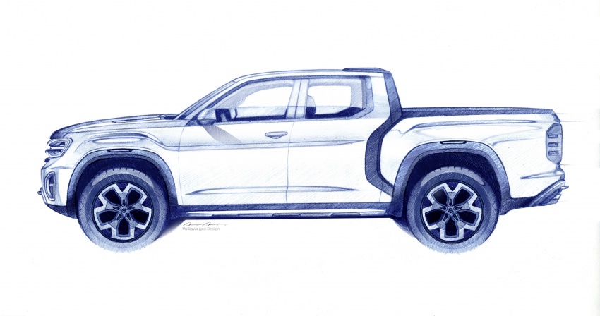 Volkswagen Atlas Tanoak – MQB-based pick-up truck 800530