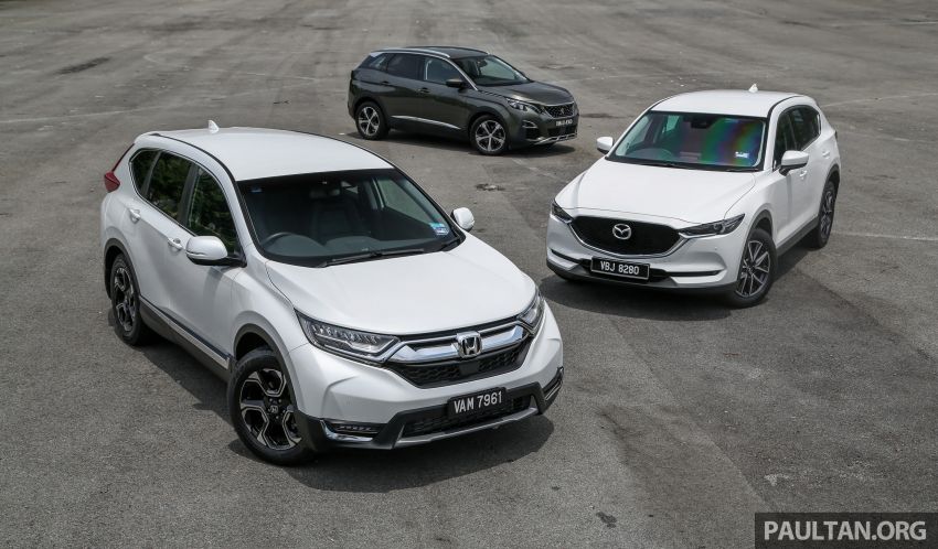 Driven Web Series 2018: best family SUVs in Malaysia – new Honda CR-V vs Mazda CX-5 vs Peugeot 3008 823251