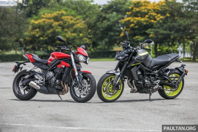 Honda CB650F, Kawasaki Z900 ABS, Triumph 765S, Yamaha MT-09 – which RM50k bike is best for you?