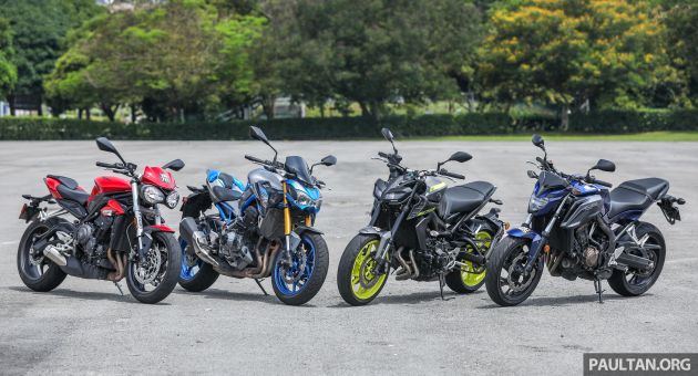 Honda CB650F, Kawasaki Z900 ABS, Triumph 765S, Yamaha MT-09 – which RM50k bike is best for you?