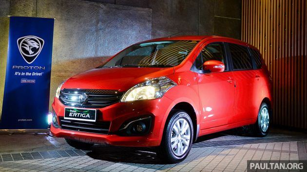 Proton Ertiga Xtra – bahagian dalaman dengan warna lebih gelap, skrin infotainmen, harga bermula RM56k