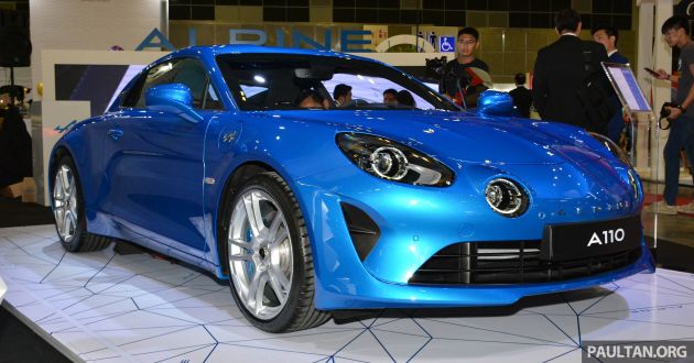 Alpine A110 goes on display at Singapore Motor Show