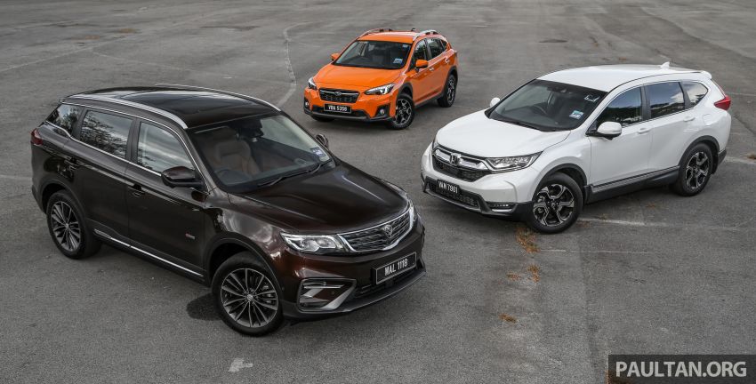 Driven Web Series 2019: New Proton SUV against rivals –  Proton X70 vs Honda CR-V vs Subaru XV 915711