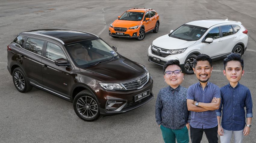 Driven Web Series 2019: New Proton SUV against rivals –  Proton X70 vs Honda CR-V vs Subaru XV 915705