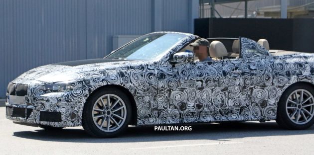 SPIED: BMW 4 Series Convertible – top-down testing
