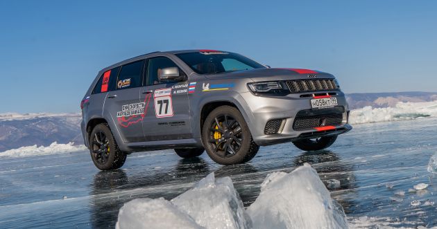 Jeep Grand Cherokee Trackhawk sets speed record for fastest SUV driven on ice – hits 280 km/h on average!