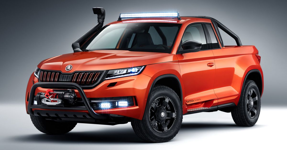 Skoda Mountiaq pick-up concept – based on Kodiaq