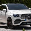 C167 Mercedes-Benz GLE Coupe debuts – larger and with revised styling; GLE 53 4Matic+ with 429 hp